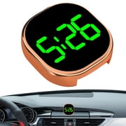 Stick-On Car Clocks for the Dashboard | Vehicle Adhesive Clock Featuring LCD Time Display | A Dashboard Watch with a Clear LCD Screen, Perfect for Cars and Trucks
