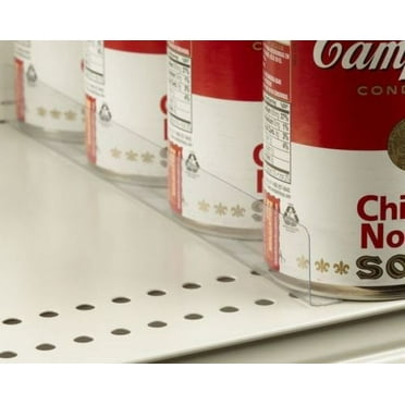 Stick On Gondola, Wood or Glass Shelf Dividers with Self Adhesive Tape, 1" H X 12" L, 12 Pack