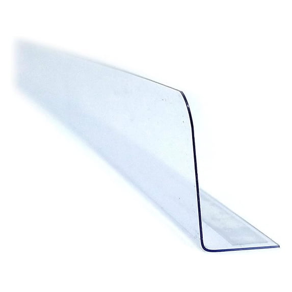 Stick On Gondola, Wood or Glass Shelf Dividers with Self Adhesive Tape - 1" H X 12" L - 20 Pack