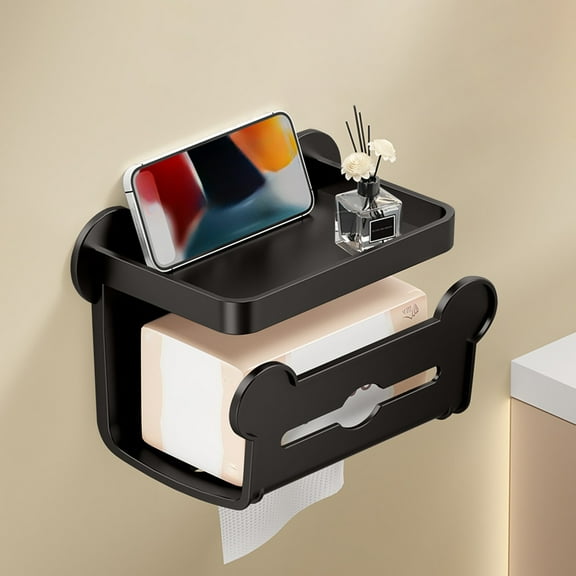 Stick-On Soap Holder for Bathroom Wall - Waterproof Adhesive Soap Tray with Drainage, Rustproof Plastic Soap Dish Organizer, No Drill Mounting for Tile Glass, Multi-Layer Durable Soap Rack