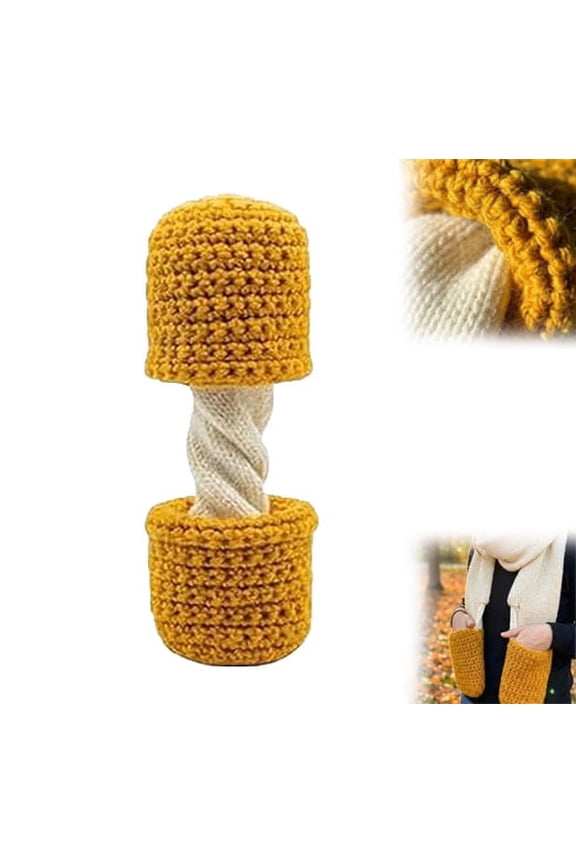 Stick Scarf, Cheese Stick Scarf,Winter Cheese Pull Knit Long Neck Scarves With Hand Pockets,Funny Foodie Winter Gift, Pockets Novelty Gift for Lovers,Soft Comfortable, 1pcs