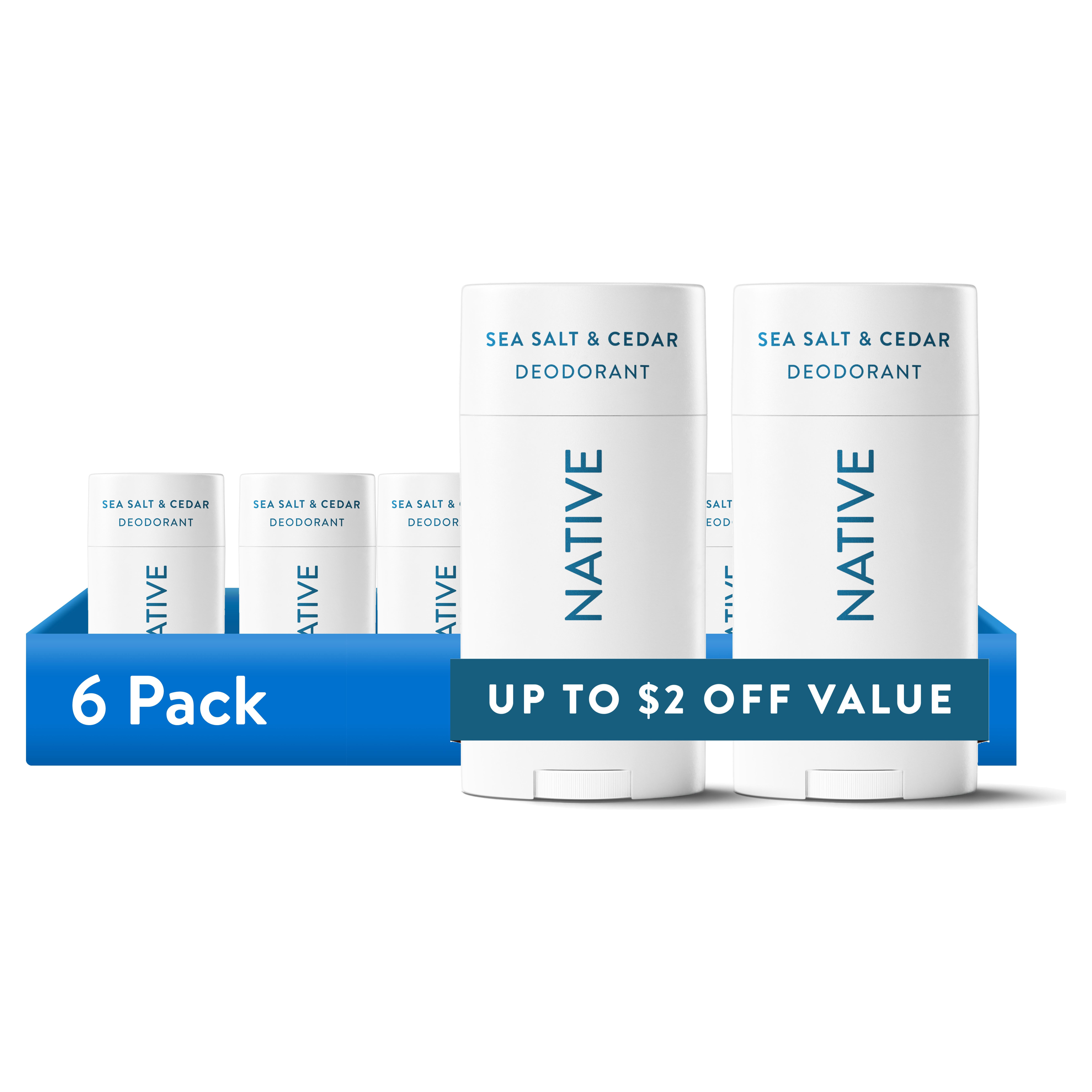 (6 pack) Stick Sea Salt & Cedar Twin Pack