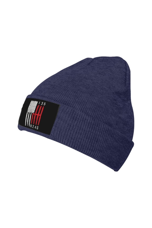 Stick Shift American Flag Knit Beanie Acrylic Knitted Hat Men Beanie Winter Warm Beanies Women Casual Skullies Outdoor