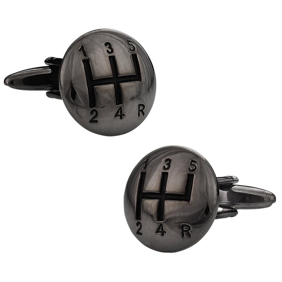 Stick Shift Cufflinks in Gunmetal Tone by Cuff-Daddy