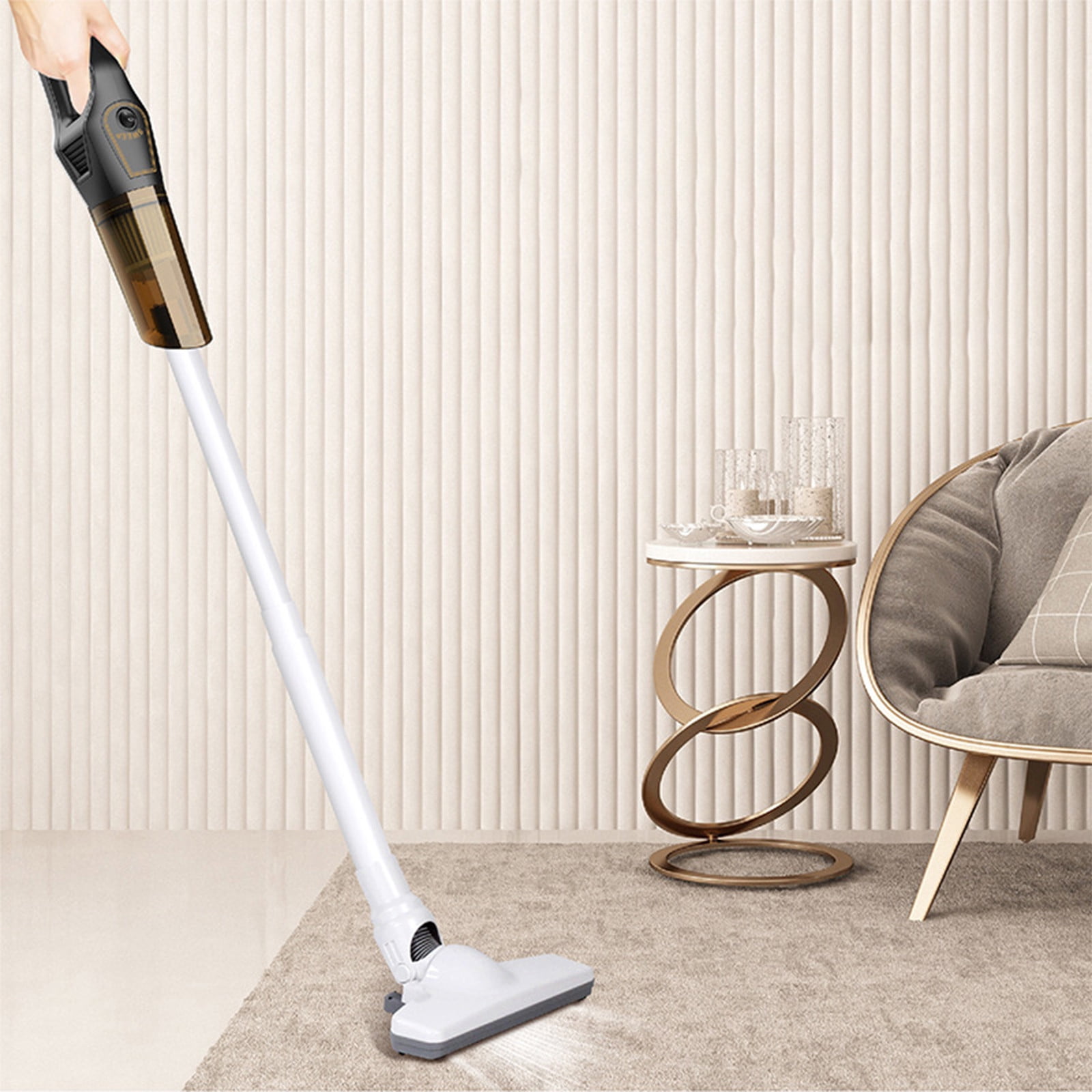 Stick Vacuum Cleaner - 37.8 x 9.1in, 30 Mins Runtime & 120W Suction for Pet Hair on Carpet Hardwood Floor, 3-Speed()