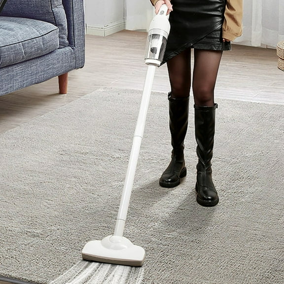 Stick Vacuum Cleaner Cordless 120W 12000PA Powerful Suction 30 Min Runtime for Carpet Hardwood Floor Pet Hair 2*2000mAh Battery Lightweight Home Office Car 5 Stage Filtration