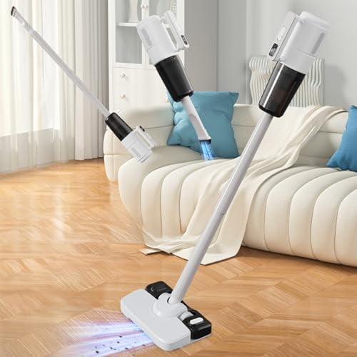 Stick Vacuums & Electric Brooms, Handheld Cordless Wet Dry Vacuum Floor Cleaner and Mop, Household Vacuum Cleaner Cleaning for Hard Floors, Great for Sticky Messes and Pet Hair