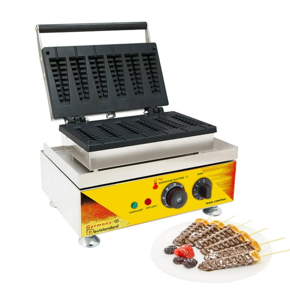 Stick Waffle Maker | Stainless Steel Babycakes Waffle Stick Maker | 6 Pcs