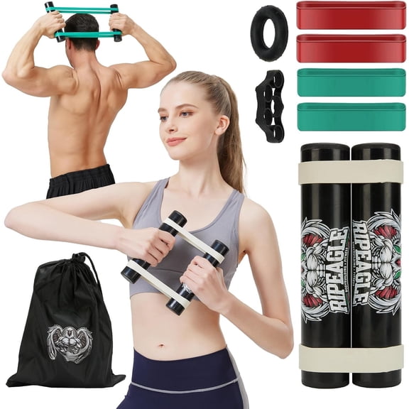 Stick Workout Equipment - Adjustable Resistance Bands, Portable Upper Exercise Tool for , Joint Rehab, Core, Building, Ripstick Gym Strength Accessories