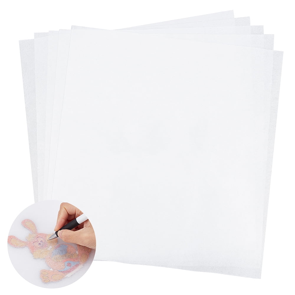 Stick and Stitch Embroidery Non-woven Water Soluble Fabric Wash Away Embroidery Stabilizer White 504x502x0.1mm