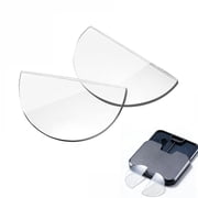 Stick-on Bifocal Reading Lenses, Adhesive Magnification for Sunglasses Goggles, Reusable, No Water Needed