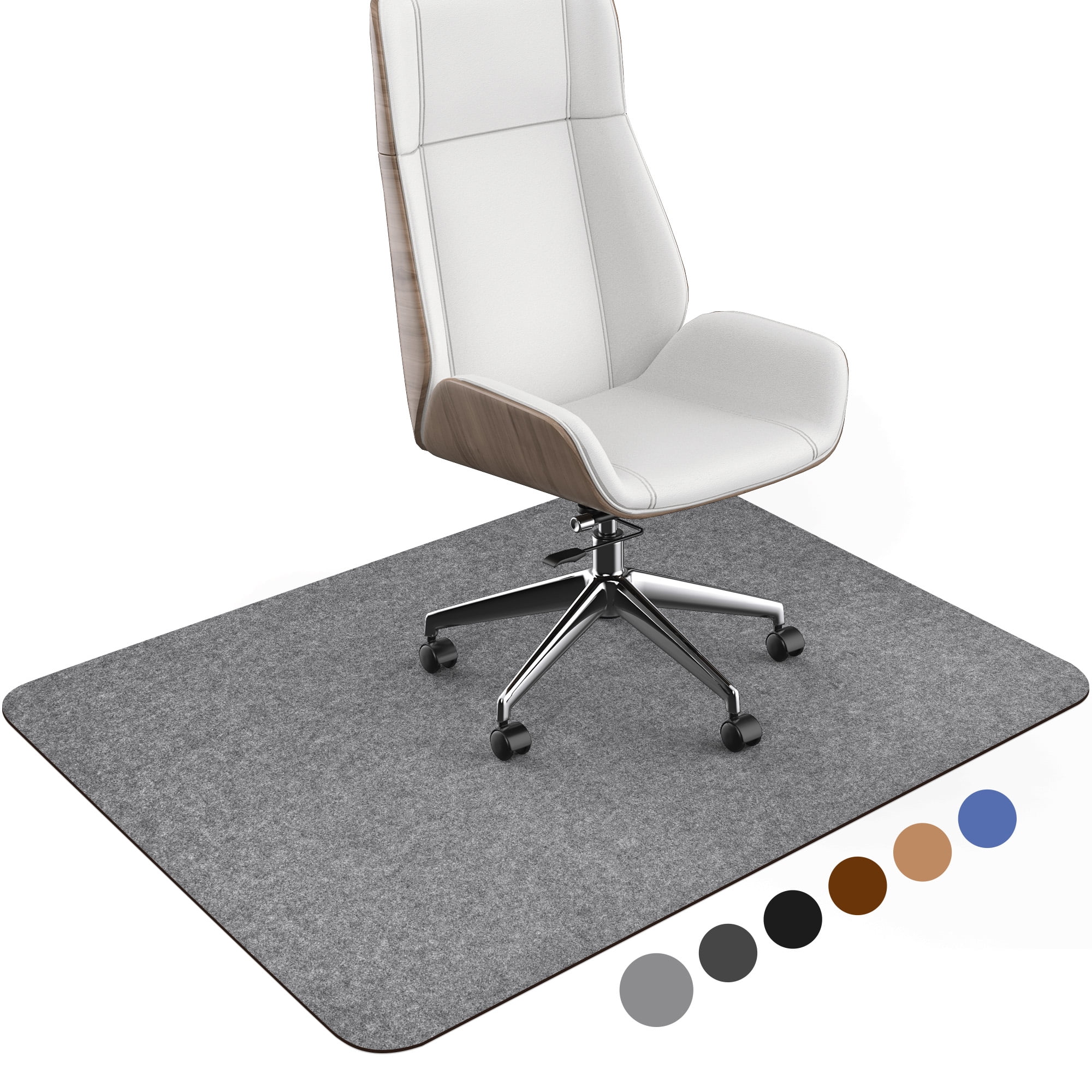 Stickable Chair Mat for Hardwood Floor,55"x35"Large Office Chair Mat