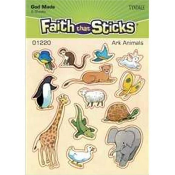 Sticker Ark Animals 6 Sheets Faith That Sticks