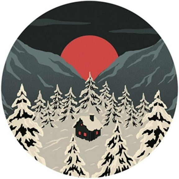 Sticker Art 666627 Winter Cottage Die-Cut Sticker