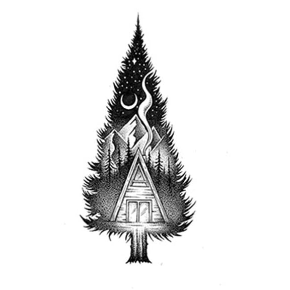 Cabin Lifestyle Sticker Art Set: Decorate with Style!