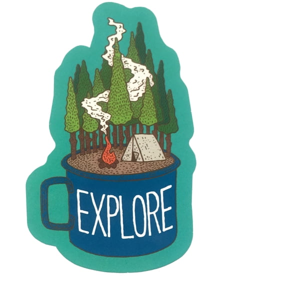Sticker Art  Camp Cup Explore Sticker