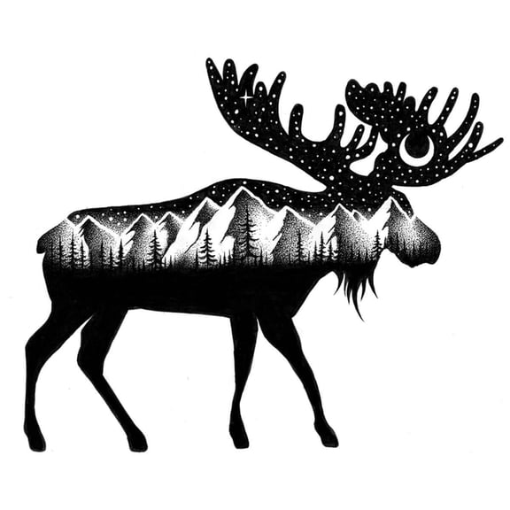 Moose Lifestyle Sticker Art Set: Decorate with Style!