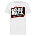 thumbnail image 1 of Sticker. Baseball Hit And Run T-Shirt Men -Image by Shutterstock, Male 3X-Large, 1 of 2