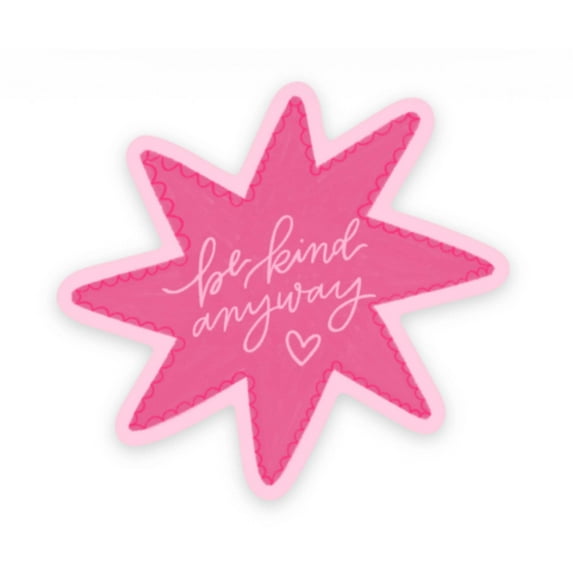 Sticker | Be Kind Anyway | Star Heart Sticker