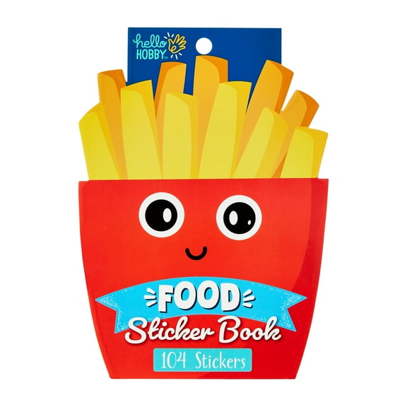 Hello Hobby Fun Food Sticker Book, 104 Count