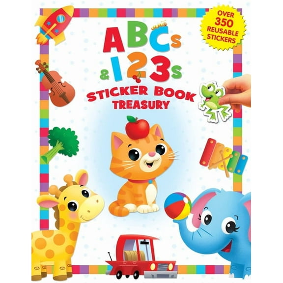 Sticker Book Treasury Abc's & 123's Sticker Book Treasury, (Hardcover)