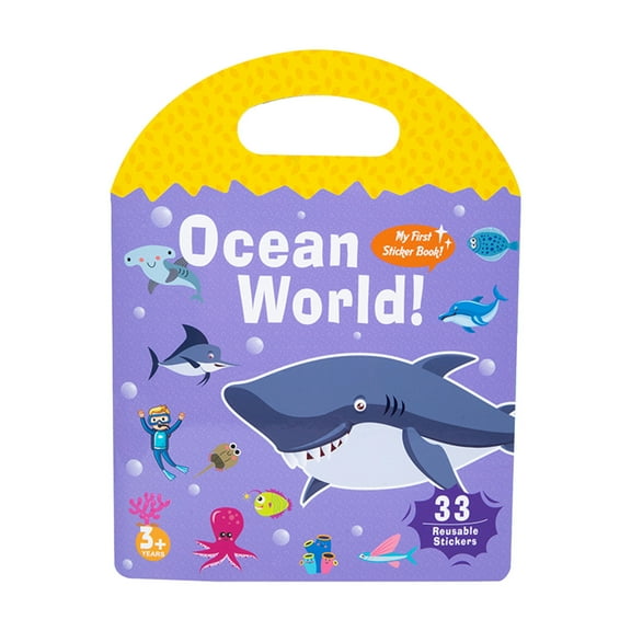 Sticker Books for Toddlers 2-4 Years, Reusable Sticker Book for Kids, Toddler Sticker Book Ages 1-3, Children's Early Education Stickers Birthday Gifts