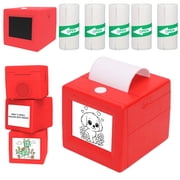 Sticker Box Printer, Smart AI Voice Sticker Maker Machine, Portable Thermal Printer Box with Photo Printing, DIY Label Maker for Scrapbooking, Crafts, Gift Wrapping5 Roll