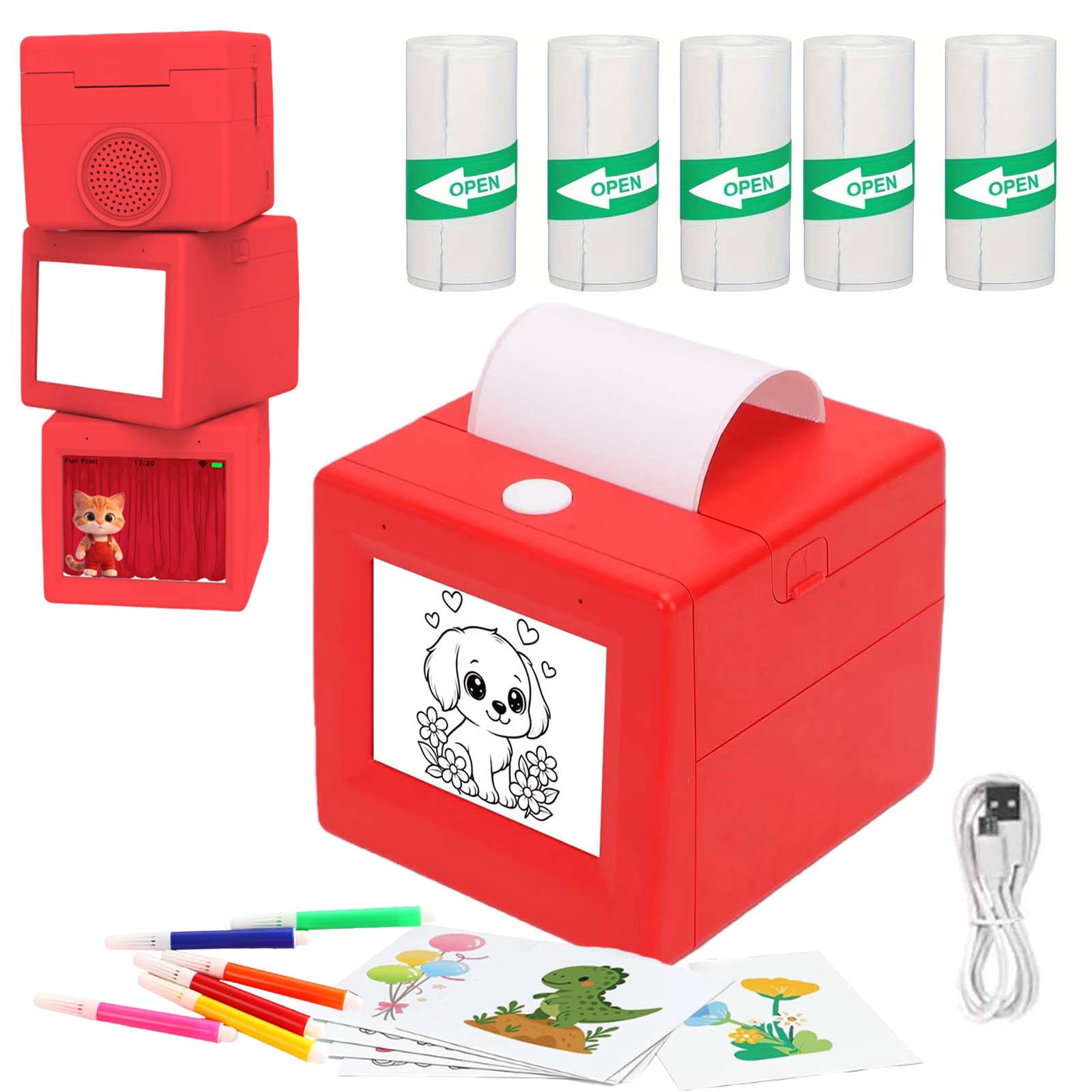 Sticker Box Printer | Sticker Maker for Kids,Smart AI Voice Sticker ...