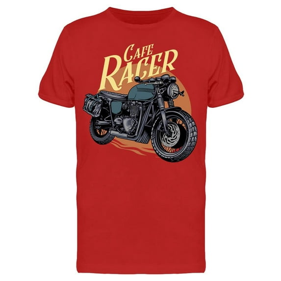 Sticker. Cafe Racer T-Shirt Men -Image by Shutterstock, Male Medium