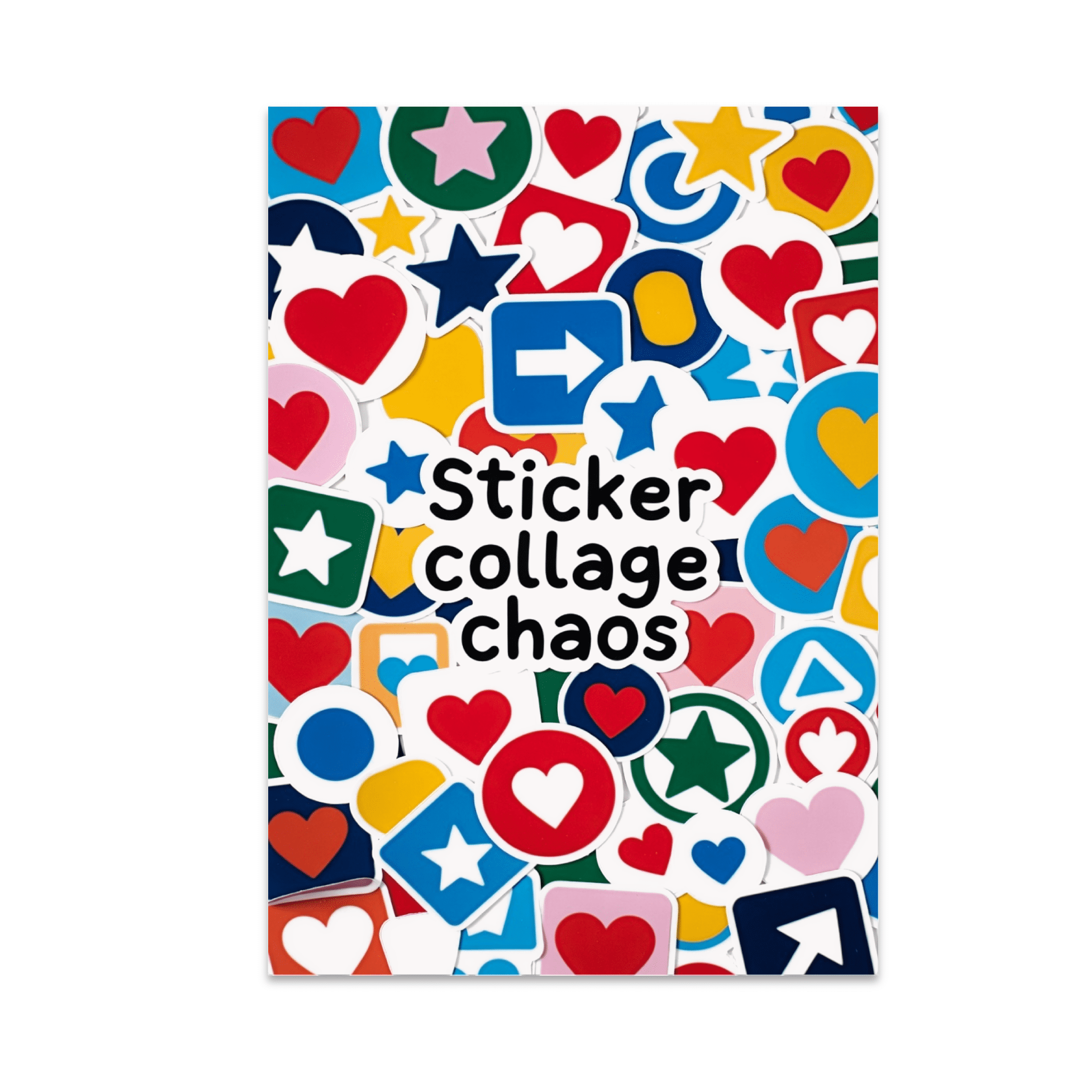 Sticker Collage Chaos Poster - Sticker Enthusiast - 13x19 Poster Print ...