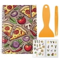 thumbnail image 1 of Sticker Collection Book Hand Account Release Paper Pizza 210x148mm, 1 of 6