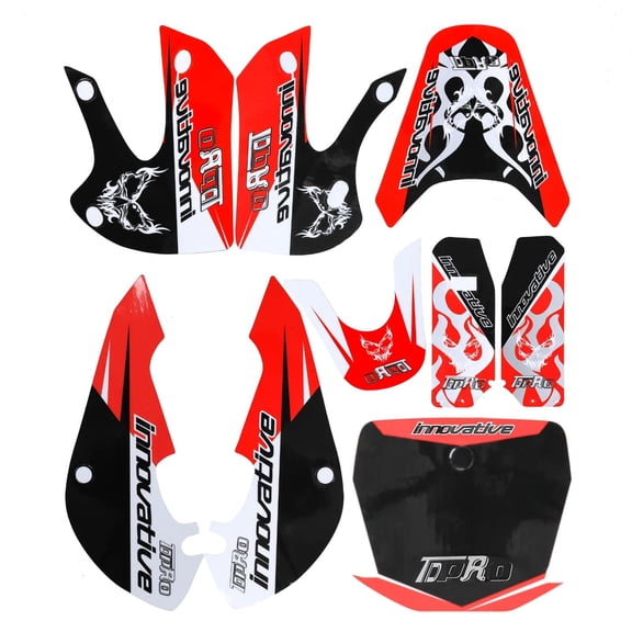 Sticker Decal Graphics Kit for KLX110 DRZ110 KX65 RM65 Dirt Pit Bike Plastics Fairing
