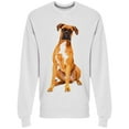 thumbnail image 1 of Sticker. Dog Boxer Sweatshirt Men -Image by Shutterstock, Male Small, 1 of 2