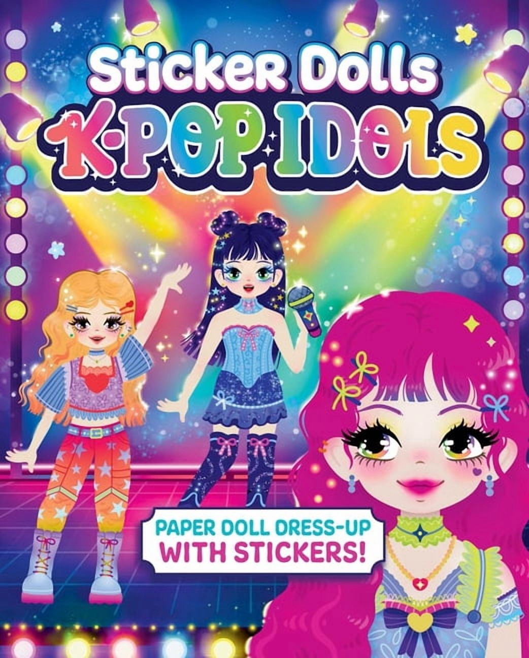 Sticker Dolls: K-Pop Idols: Paper Doll Dress-Up with Stickers!, (Paperback)