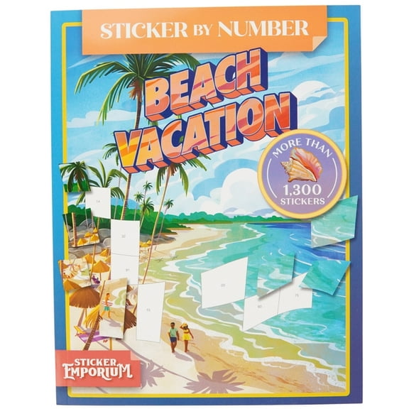 Sticker Emporium Sticker by Number Beach Vacation: Sticker Emporium, (Paperback)