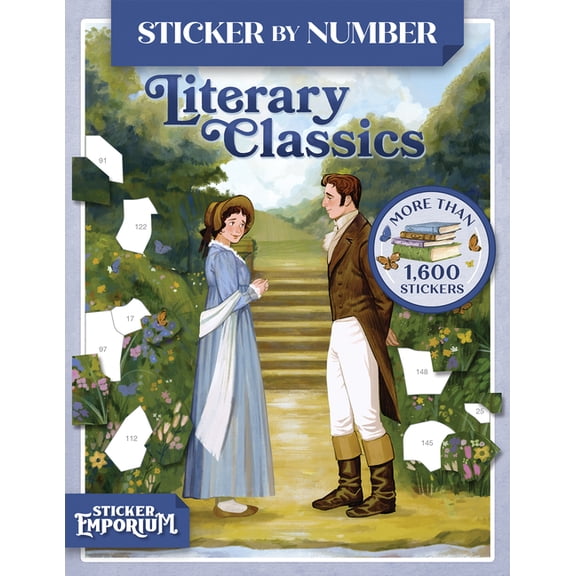 Sticker Emporium Sticker by Number Literary Classics, (Paperback)