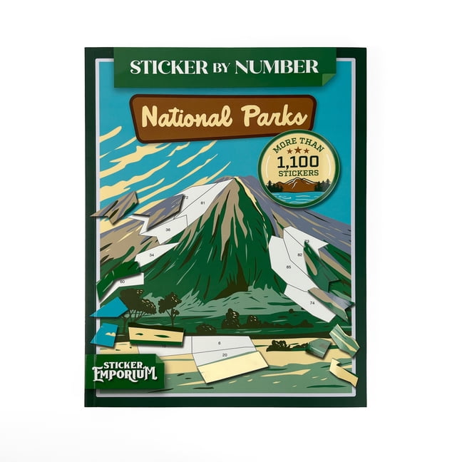 Sticker Emporium Sticker by Number National Parks: Sticker Emporium, (Paperback)