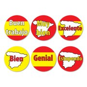 Sticker Factory Spanish Language Reward Stickers. 880 x 15mm stickers per pack.