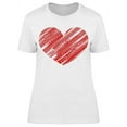 thumbnail image 1 of Sticker. Heart With Tire Tracks T-Shirt Women -Image by Shutterstock, Female Small, 1 of 2