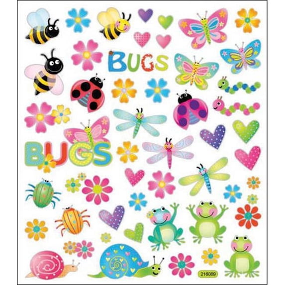 Sticker King Stickers-Bugs In Color