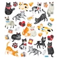 thumbnail image 1 of Sticker King Stickers-Cat & Hearts, 1 of 1