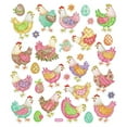 thumbnail image 1 of Sticker King Stickers-Chickens In Plaid, 1 of 1