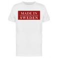thumbnail image 1 of Sticker, Made In Sweden  T-Shirt Men -Image by Shutterstock, Male Medium, 1 of 2