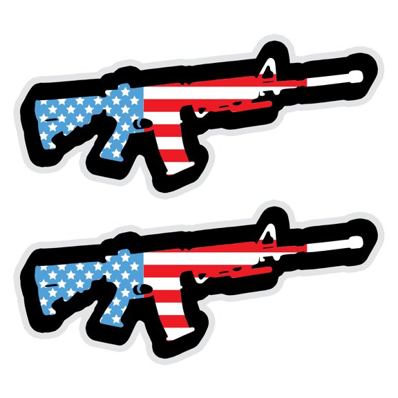 Sticker Mania USA Sticker Decals - Military Decal Set, Weather Resistant Vinyl Sticker, Water Resistant Sticker, Set Of 3 America Stickers