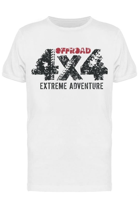 Sticker: Off-Road 4X4 T-Shirt Men -Image by Shutterstock, Male Large