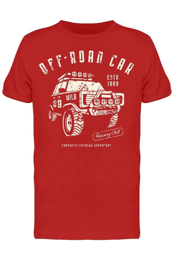 Sticker, Off-Road Car  T-Shirt Men -Image by Shutterstock, Male Large