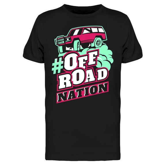 Sticker. Off Road Nation T-Shirt Men -Image by Shutterstock, Male Medium