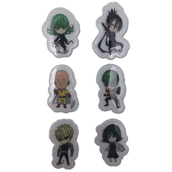 Sticker - One Punch Man - New Puffy SD Character Set Toy Licensed ge55498