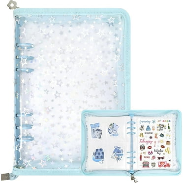 Reusable Sticker Books | 4x6 Sticker Book, 50 Sheets, 100 Pages | 6 Designs
