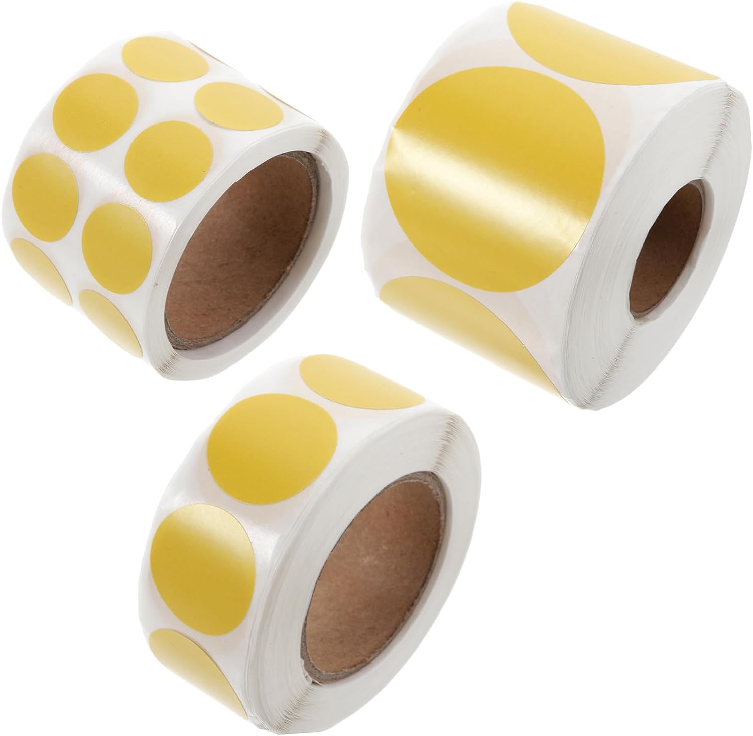 3 Rolls of Dot Stickers Gifts Round Stickers Compact Circle Stickers ...